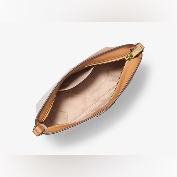 Retail $348- NWT Michael Kors- Jet Set Small Two-Tone Logo Crossbody Bag - Picture 3 of 11